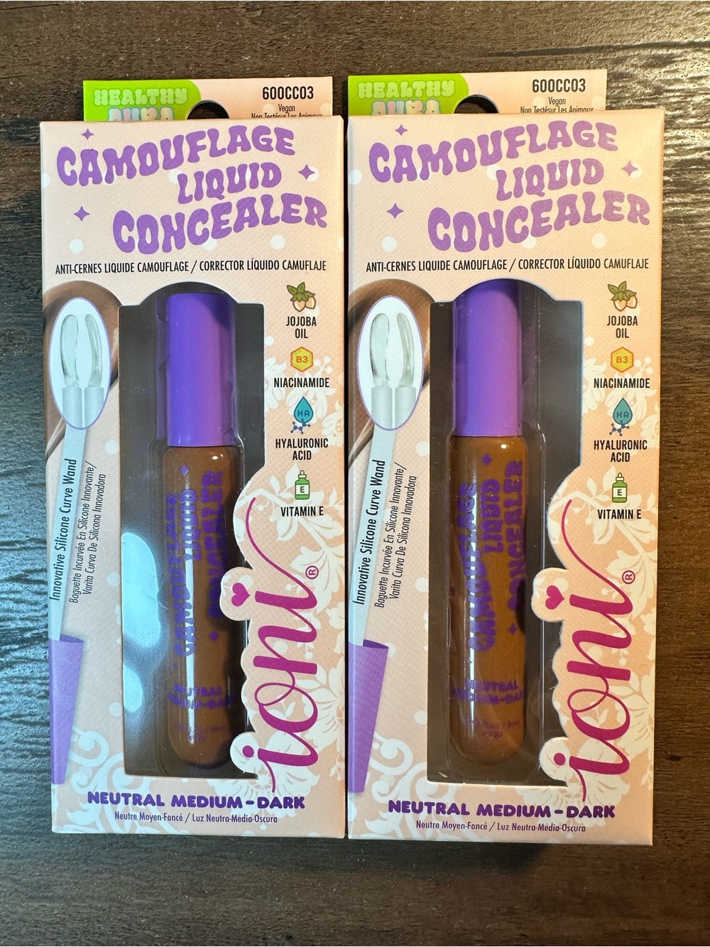 IONI Healthy Aura Camouflage Liquid Concealer ~ Neutral Medium-Dark~ BNIB